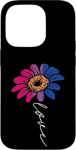 Vista 17 de Funda para iPhone 16 Love Sunflower Floral LGBTQ Bisexual Flag Gay Pride Ally Bi