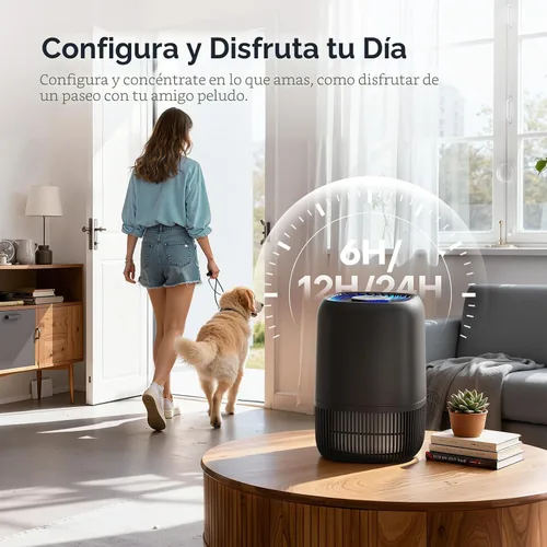 Vista 6 de Purificadores de aire para oficina con filtro HEPA silencioso H13 de hasta 1076 pies cuadrados para familias de mascotas, polen, humo, limpiador