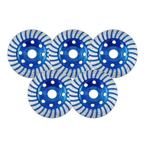 Vista 16 de SALI Muelas abrasivas de hormigón de 7 pulgadas 28 segmentos de diamante Turbo 5/8-11 Arbor Diamond Muela abrasiva apta para pintura, epoxi