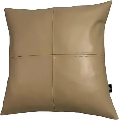 Vista 101 de Funda de almohada de cuero de cordero 100% cuero de cordero – Funda de cojín para sofá – Fundas decorativas para sala de estar y dormitorio, cuero