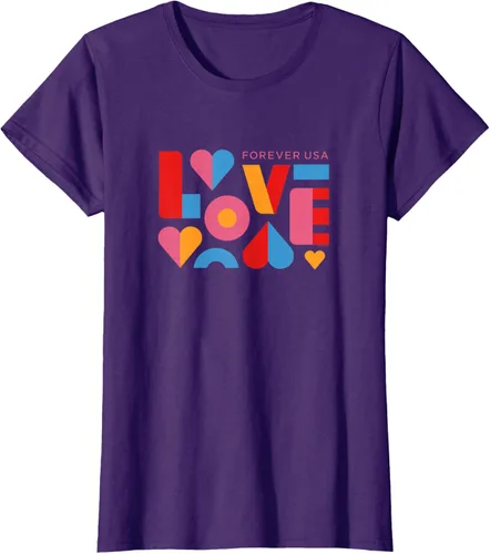 Vista 6 de USPS Camiseta Forever USA Love, Negro
