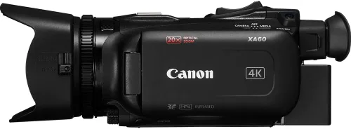 Vista 5 de Canon Videocámara profesional UHD 4K XA60 (5733C002) + tarjeta de memoria de 64 GB + batería + cargador + kit de filtro + bolsa + luz LED + lente