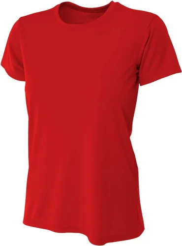 Vista 8 de A4 Camiseta Crew de rendimiento refrescante para mujer Naranja (Athletic Orange)