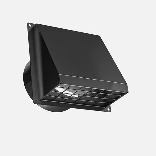 Vista 9 de Hon&Guan Cubierta de ventilación de secadora de 4 pulgadas para exterior con malla extraíble, extractor de ventilación de pared con solapa