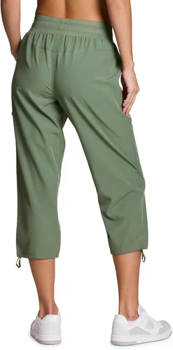Vista 2 de RBX - Pantalón capri deportivo con cordón,ligero, con bolsillos y estilo cargo, para mujer