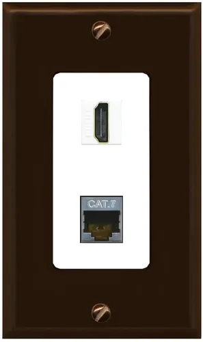 Vista 37 de RiteAV Placa de pared HDMI y Cat7 - 1 cuadrilla [negro/marfil]