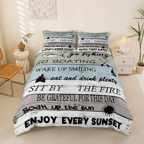 Vista 31 de Erosebridal Funda de edredón de ancla náutica, juego de ropa de cama con brújula oceánica, tamaño individual para niños, adolescentes, adultos