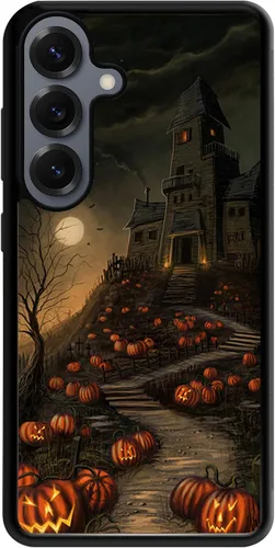 Vista 6 de Funda para Samsung Galaxy S20 5G - Funda de teléfono con patrón de casa embrujada de Halloween - Funda de TPU con protección de absorción de impactos