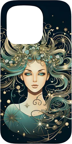 Vista 14 de Virgo Zodiac Sign Horoscope Galaxy Stars Case for iPhone 17