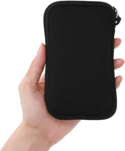 Vista 4 de kwmobile - Funda de transporte para Nintendo 2DS XL neopreno color negro Negro