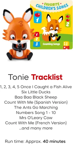 Vista 5 de Tonies Contar canciones Reproducir audio Personaje