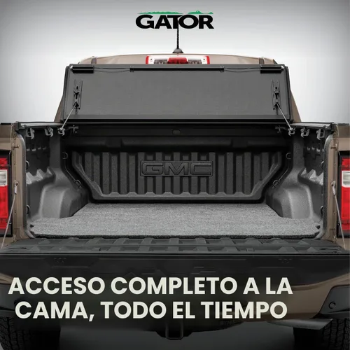 Vista 4 de Gator FX Hard Quad-Fold - Cubierta Tonneau para caja de camioneta 8828120 Se adapta a 2014 - 2018, 2019 Ltd/Lgcy Chevy Silverado caja de 5' 10