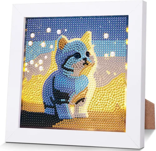 Vista 21 de xackcme Kits de pintura de diamantes de mariposa para niños con marco, arte de diamantes de mariposas para niños de 4 a 8 a 12 años, kit de pintura