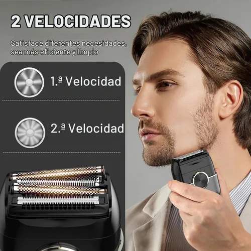 Vista 4 de Afeitadoras eléctricas para hombres: 4 cuchillas flotantes