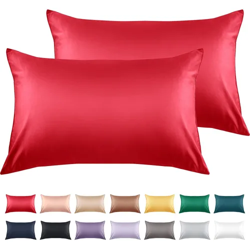 Vista 28 de Warmstar Juego de 2 fundas de almohada de algodón tamaño Queen, fundas de almohada de 600 hilos de 20 x 30 pulgadas, fundas de almohada de algodón