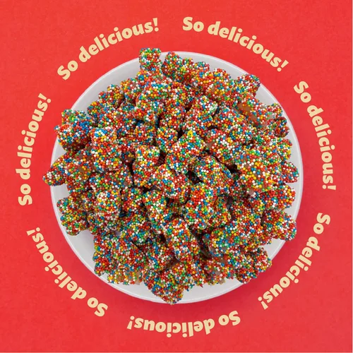 Vista 7 de Caramelos crujientes de gomitas de ositos, caramelo gomoso afrutado