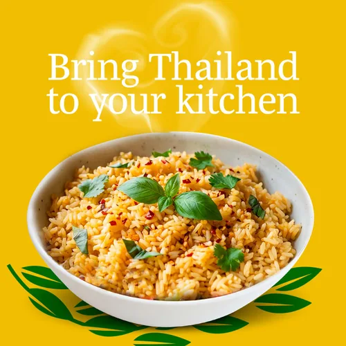 Vista 8 de A Taste of Thai Jasmine Rice Instant (arroz con jengibre y coco) – Auténtico arroz blanco tailandés orgánico, saborizado con especias tailandesas