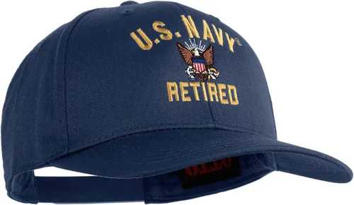 Vista 35 de e4Hats.com Gorra bordada militar retirada de la Marina de los EE