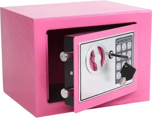 Vista 10 de Yuanshikj Caja de seguridad digital electrónica de lujo, llave y cerradura con teclado, hogar, oficina, hotel, negocios, joyería, pistola, efectivo