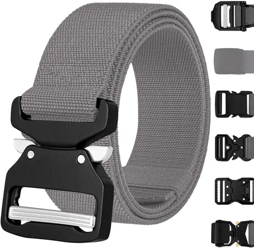Vista 24 de TECEUM Tactical Belt – Heavy-Duty & Quick Release – Military, Work, Rigger, Duty & Utility Belt for Men