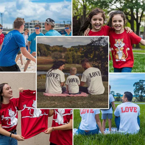 Vista 2 de Camisetas personalizadas para hombres y mujeres, hechas en Estados Unidos, camisetas personalizadas con texto/foto frontal y trasera, camisetas