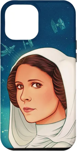 Vista 25 de Funda exclusiva de Star Wars para iPhone 16 con diseño de princesa Leia de Nueva Esperanza