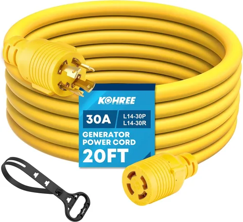 Vista 12 de Kohree Cable de extensión para generador de 30 amperios de 50 pies