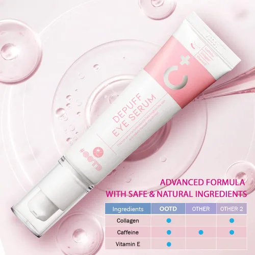 Vista 8 de Suero de crema de ojos con cafeína para ojeras, hinchazón y bolsas en los ojos, tratamiento reafirmante para hombres y mujeres con colágeno