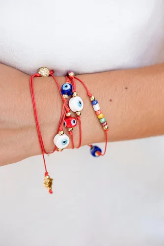 Vista 9 de SIFRIMANIA All You Need Protection Collar largo versátil Lariat Y Evil Eye o pulsera envuelta