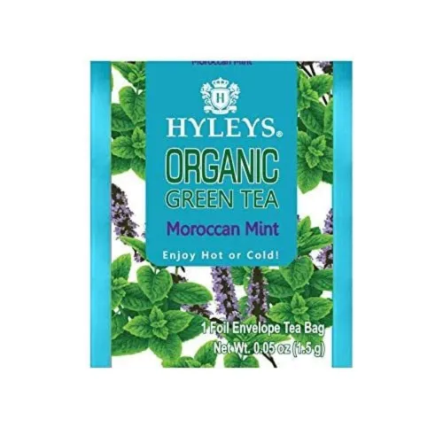 Vista 5 de Hyleys Té verde orgánico sabor a bayas de acai y arándanos - 25 bolsas de té