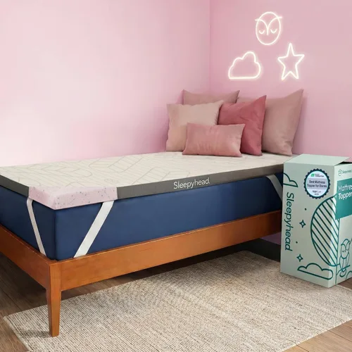 Vista 10 de Sleepyhead Cubrecolchón de gel premium de 2 pulgadas Twin XL, de espuma viscoelástica de gel para camas universitarias, refrescante, alivio de Gel