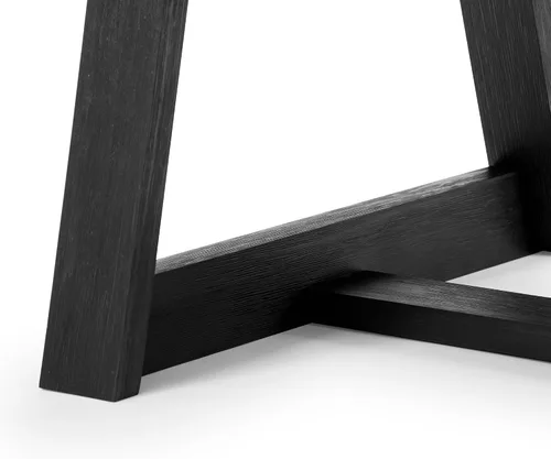 Vista 7 de Plank+Beam Mesa auxiliar rectangular clásica, mesa de centro de granja de 40 pulgadas, mini mesas centrales para espacios pequeños, mesa de té