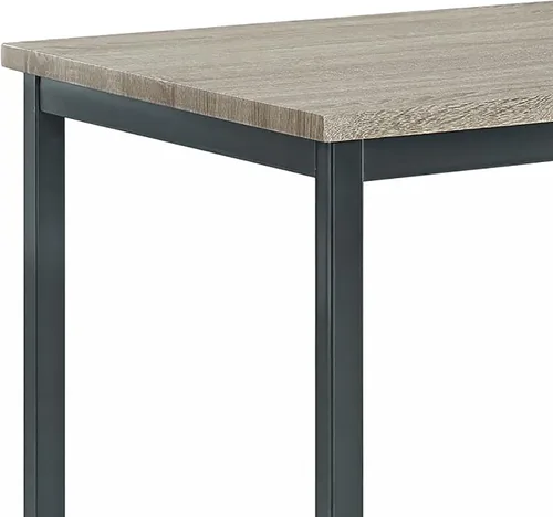 Vista 3 de Nexus Mesa de comedor rectangular gris y negro