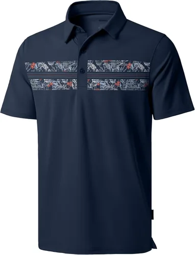 Vista 12 de Polo de golf para hombre, secado rápido, absorbe la humedad, manga corta A-Negro