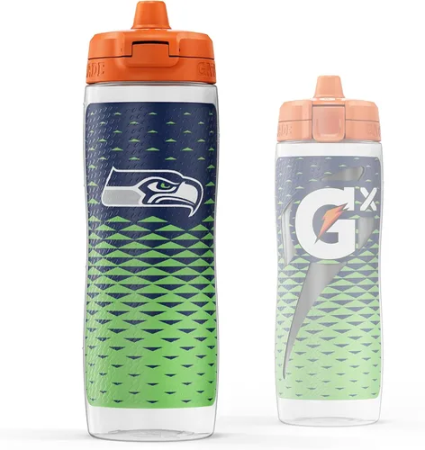 Vista 24 de Gatorade Gx NFL - Botellas antideslizantes para apretar, 30 onzas líquidas, sistema de hidratación Gx