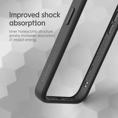 Vista 3 de RhinoShield Funda protectora Compatible con [iPhone 15 Pro Max] CrashGuard - Funda protectora de diseño delgado absorbente de golpes 3.5M / 11