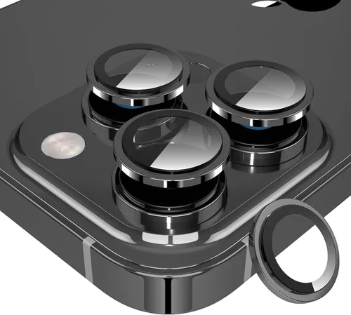 Vista 13 de YWXTW Protector de lente de cámara para iPhone 13 Pro/iPhone 13 Pro Max, [Diseño Brillante de 4.ª Generación Nuevo] Protector de pantalla de lente
