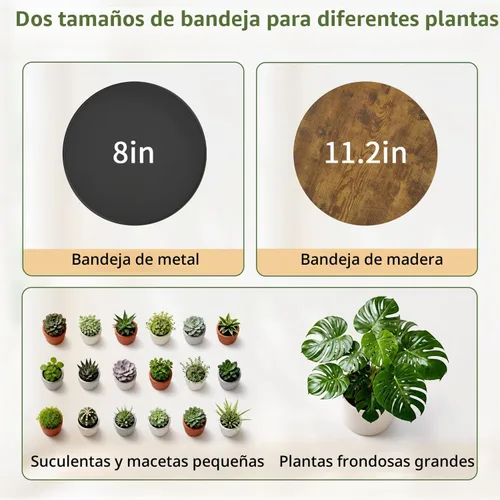 Vista 3 de LASZOLA - Soporte para plantas colgantes para interiores y exteriores, 4 niveles, color negro