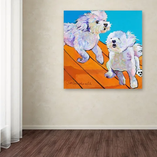 Vista 3 de Trademark Fine Art Lienzo decorativo para pared de Pat Saunders, 14 x 14 pulgadas