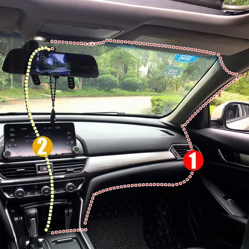 Vista 7 de Cable de carga para cámara de salpicadero, mini USB de 6.5 pies, espejo de cámara de salpicadero, cable de alimentación GPS, compatible con Garmin