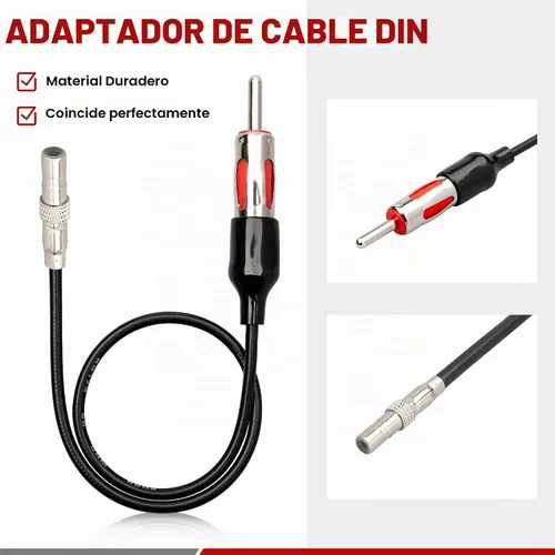 Vista 4 de RED WOLF Reemplazo de arnés de cable de instalación de radio con adaptador de antena para Jeep 2003-2007, Dodge ram 2002-2007, Chrysler 2000-2007