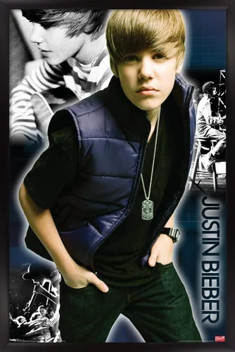 Vista 8 de Trends International Justin Bieber - Póster de pared genial, 14.725 x 22.375 pulgadas, versión enmarcada de madera de granero