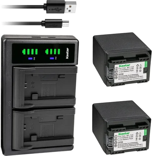 Vista 5 de Kastar BP-745 LTD2 Cargador de batería USB compatible con Canon LEGRIA HF M78 HFM78, LEGRIA HF M86 HFM86, LEGRIA HF M88 HFM88, LEGRIA HF M306