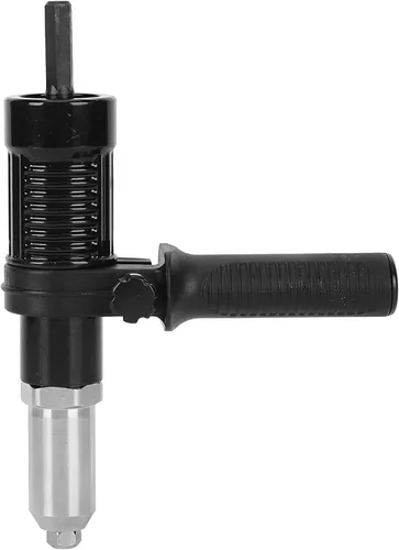 Vista 5 de Kit adaptador de pistolas de remache, accesorio de remache de taladro eléctrico, herramienta de mano remachadora, con mango de mango, acero