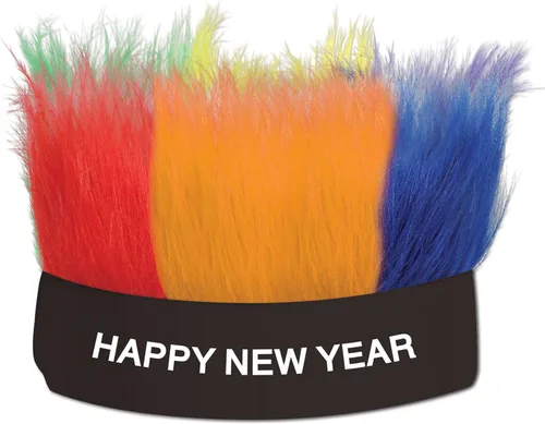 Vista 12 de Beistle Diademas de Feliz Año Nuevo - Brillantes, Star Boppers y sombreros de tela brillante: Año Nuevo