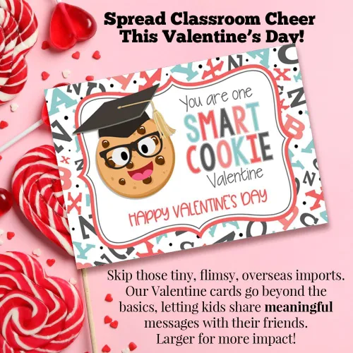 Vista 8 de AmandaCreation - Tarjetas para el día de San Valentín con chispas de chocolate con chispas de chocolate para regalar a amigos y compañeros de clase