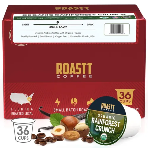 Vista 16 de Cápsulas de café de coco orgánico para cafeteras compatibles con Keurig K Cup, cápsulas de café de coco orgánico con cafeína de tostado medio