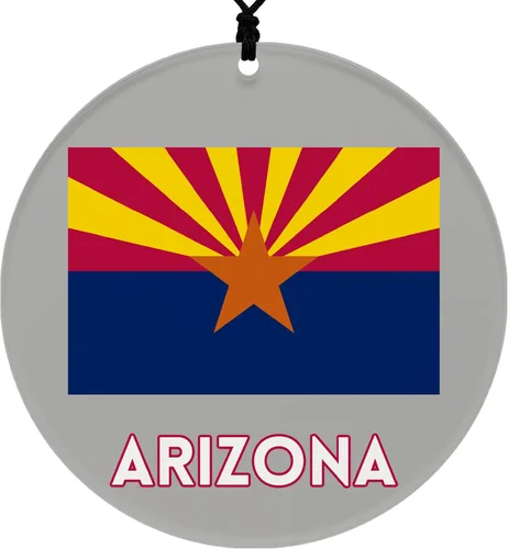 Vista 13 de Missouri Christmas Ornament - Festive Design Featuring State Flag - 2026 Hanging Acrylic Disc Decoration for Tree - Unique and Home Decor