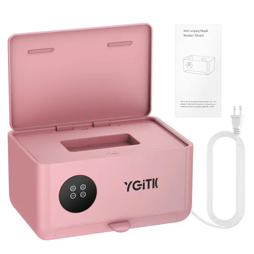 Vista 9 de Calentador portátil de toallitas para bebés: doble capa con máscara facial, calentador de toallitas húmedas, temperatura ajustable de 4 niveles
