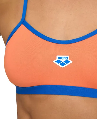 Vista 3 de Arena Bikini de espalda cruzada sólido de iconos de rendimiento para mujer